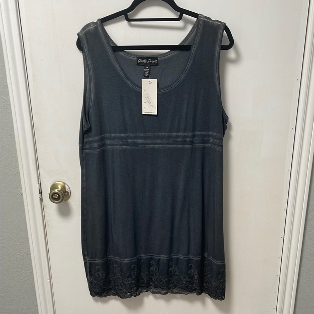 Gray Layered Tank Top